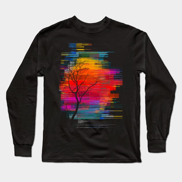 Sunset Fusion Long Sleeve T-Shirt by bulografik